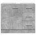 Armario para lavabo contrachapada gris hormigón 63x30x54 cm