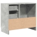 Armario para lavabo contrachapada gris hormigón 63x30x54 cm