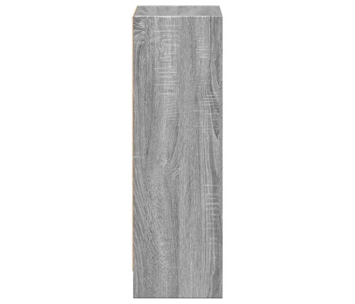 Estantería de madera de ingeniería gris Sonoma 40x24x76 cm