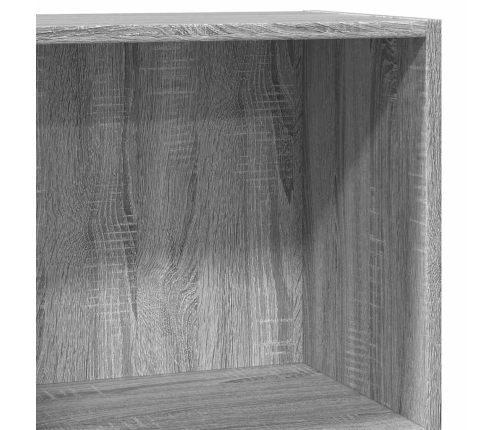 Estantería de madera de ingeniería gris Sonoma 40x24x76 cm