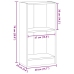 Estantería de madera de ingeniería gris Sonoma 40x24x76 cm