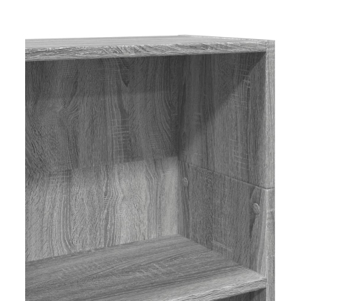 Estantería de madera de ingeniería gris Sonoma 40x24x109 cm