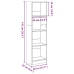 Estantería de madera de ingeniería roble Sonoma 40x24x143 cm