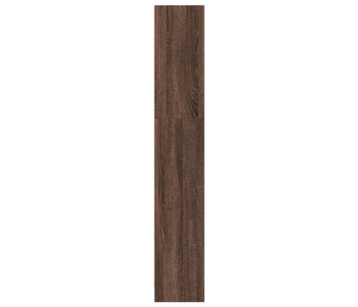 Estantería de madera de ingeniería marrón roble 40x24x143 cm