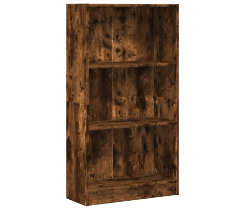 Estantería madera de ingeniería roble ahumado 60x24x109 cm
