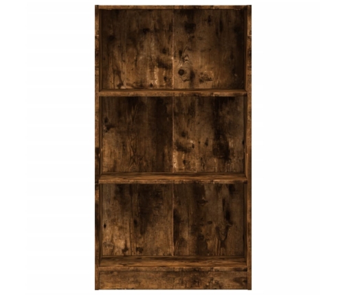 Estantería madera de ingeniería roble ahumado 60x24x109 cm