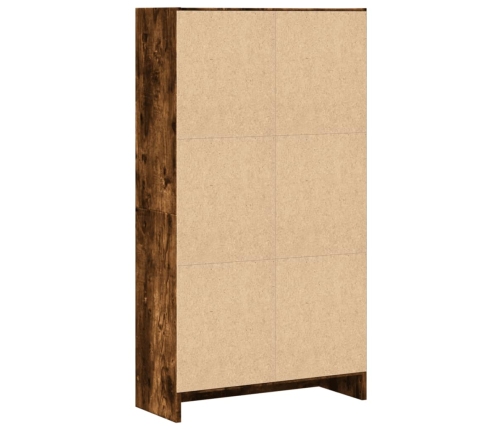Estantería madera de ingeniería roble ahumado 60x24x109 cm