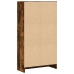 Estantería madera de ingeniería roble ahumado 60x24x109 cm