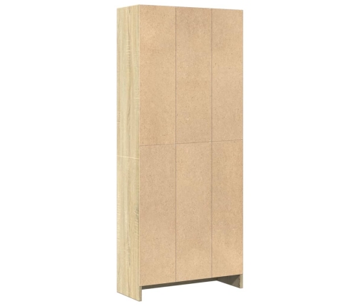 Estantería de madera de ingeniería roble Sonoma 60x24x143 cm