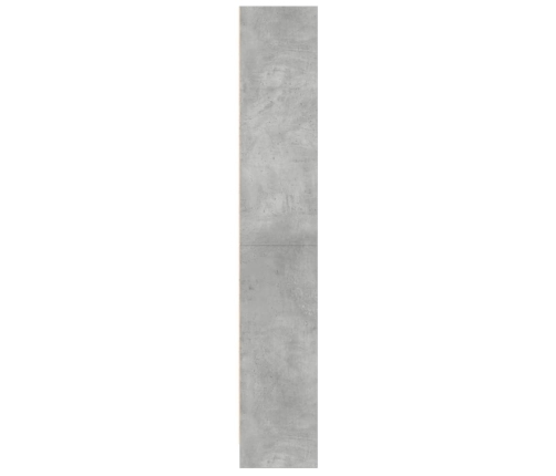 Estantería de madera de ingeniería gris hormigón 60x24x143 cm