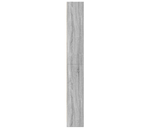 Estantería de madera de ingeniería gris Sonoma 60x24x176 cm