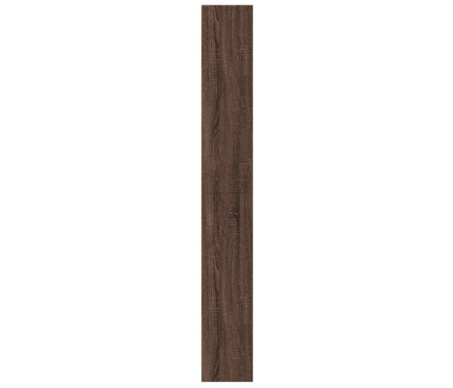 Estantería de madera de ingeniería marrón roble 60x24x176 cm