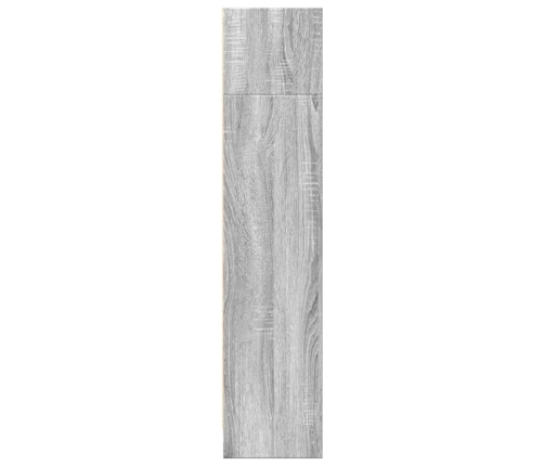 Estantería de madera de ingeniería gris Sonoma 80x24x109 cm