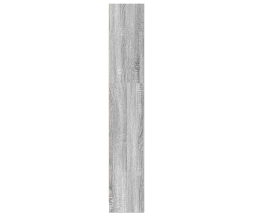 Estantería de madera de ingeniería gris Sonoma 80x24x143 cm