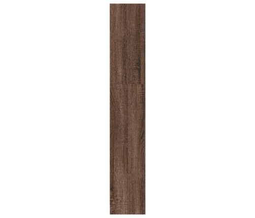 Estantería de madera de ingeniería marrón roble 80x24x143 cm