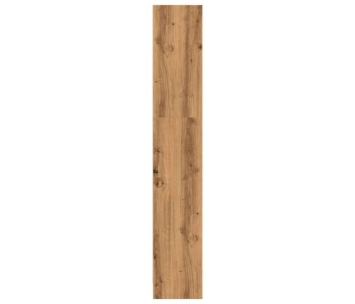 Estantería de madera de ingeniería roble artesanal 80x24x143 cm