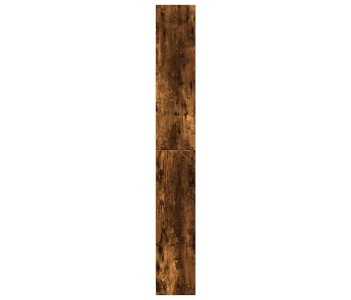 Estantería madera de ingeniería roble ahumado 80x24x176 cm