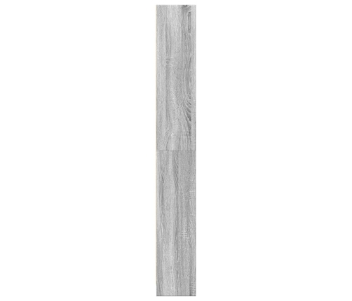 Estantería de madera de ingeniería gris Sonoma 80x24x176 cm