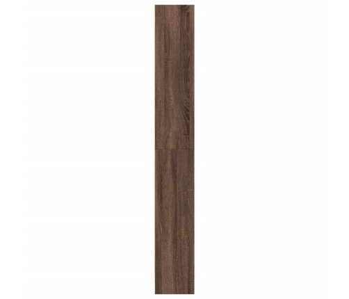 Estantería de madera de ingeniería marrón roble 80x24x176 cm