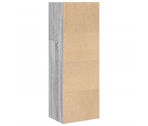 Estantería de madera de ingeniería gris Sonoma 40x30x114 cm