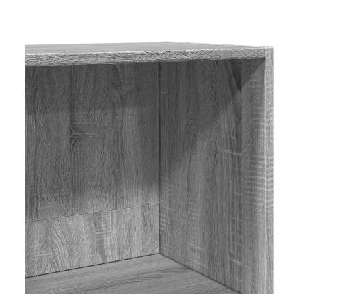 Estantería de madera de ingeniería gris Sonoma 40x30x114 cm