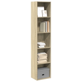 Estantería de madera de ingeniería roble Sonoma 40x30x189 cm