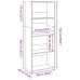 Estantería de madera de ingeniería blanca 60x30x152 cm