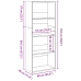 Estantería de madera de ingeniería marrón roble 60x30x152 cm