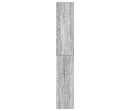 Estantería de madera de ingeniería gris Sonoma 60x30x189 cm