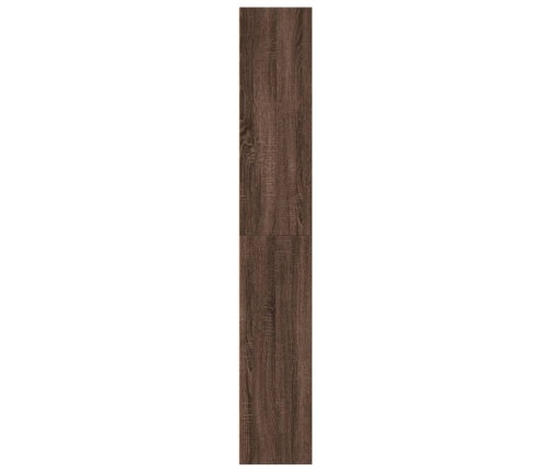 Estantería de madera de ingeniería marrón roble 60x30x189 cm