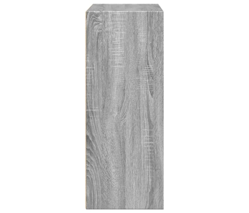 Estantería de madera de ingeniería gris Sonoma 80x30x77 cm