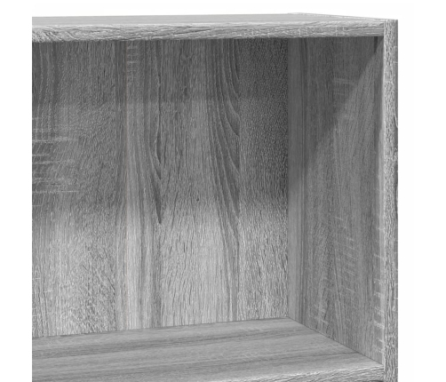 Estantería de madera de ingeniería gris Sonoma 80x30x77 cm