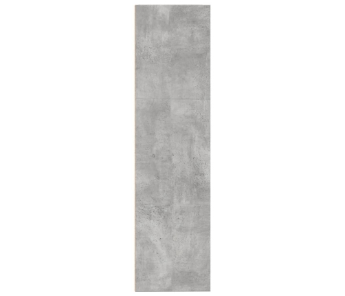 Estantería de madera de ingeniería gris hormigón 80x30x114 cm