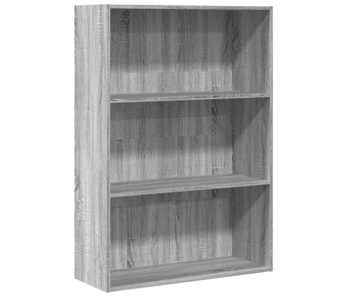 Estantería de madera de ingeniería gris Sonoma 80x30x114 cm