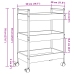 Carrito de cocina madera de ingeniería roble Sonoma 50x30x70 cm