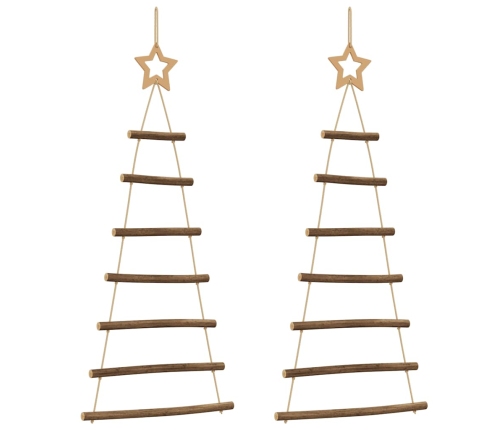 Árboles de Navidad con Estrellas Superiores 2 piezas 42x90 cm