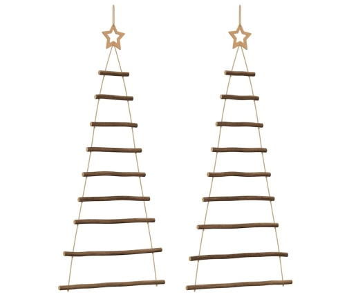 Árboles de Navidad con Estrellas Superiores 2 piezas 55x120 cm