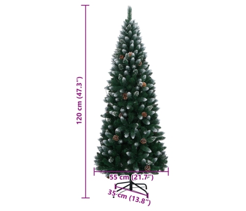 Árbol de Navidad artificial 150 LEDs 120 cm