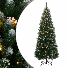 Árbol de Navidad artificial con 300 LEDs 180 cm