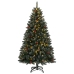 Árbol de Navidad artificial con bisagras 300 LEDs 180 cm