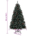 Árbol de Navidad artificial con bisagras 300 LEDs 180 cm