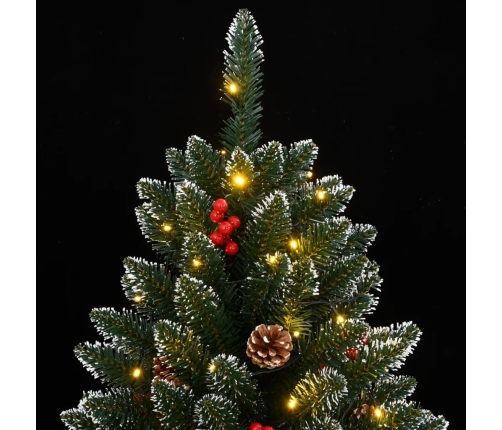 Árbol de Navidad artificial con bisagras 300 LEDs 180 cm