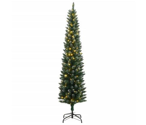 Árbol de Navidad artificial estrecho 150 LEDs 150 cm