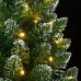 Árbol de Navidad artificial estrecho con 300 LEDs 180 cm