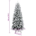 Árbol de Navidad artificial con 300 LED y nieve flocada 180 cm