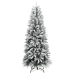 Árbol de Navidad artificial con 300 LED y nieve flocada 180 cm