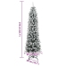 Árbol de Navidad artificial con 300 LEDs y nieve flocada 210 cm