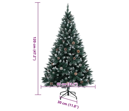 Árbol de Navidad artificial 150 LEDs 120 cm