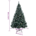 Árbol de Navidad artificial con bisagras 300 LEDs 180 cm