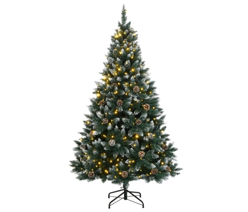 Árbol de Navidad artificial con bisagras 300 LEDs 180 cm